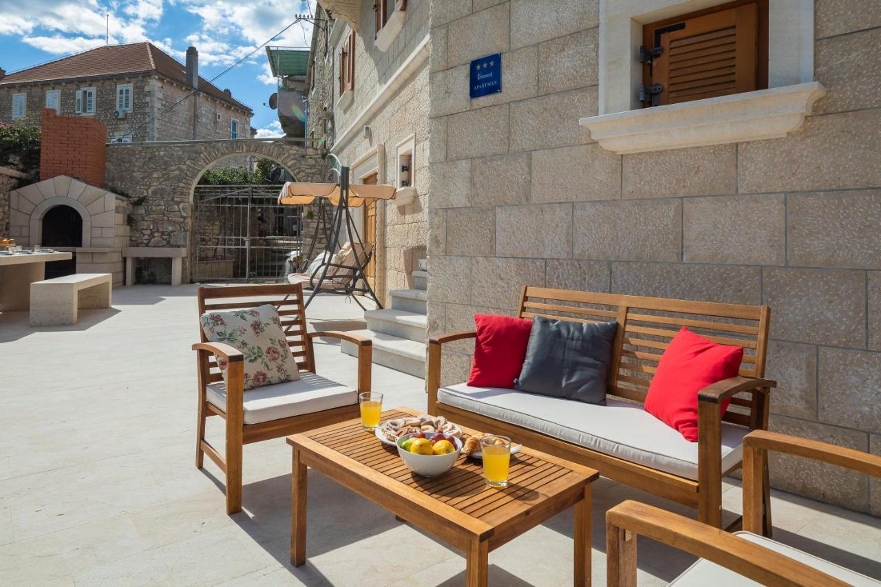 Luxury Stone Villa Nevija 2022 Private Villa Milna  Bagian luar foto