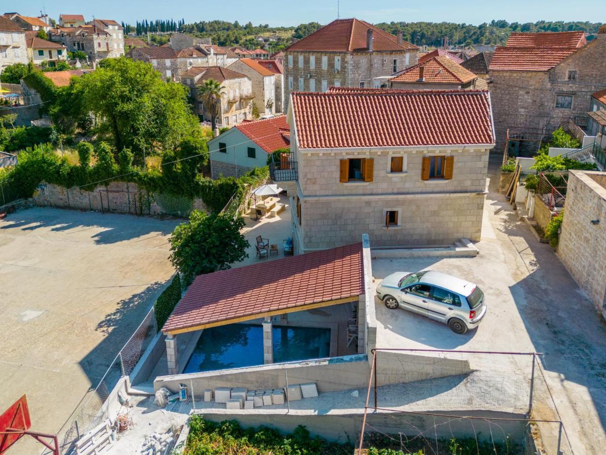 Luxury Stone Villa Nevija 2022 Private Villa Milna  Bagian luar foto